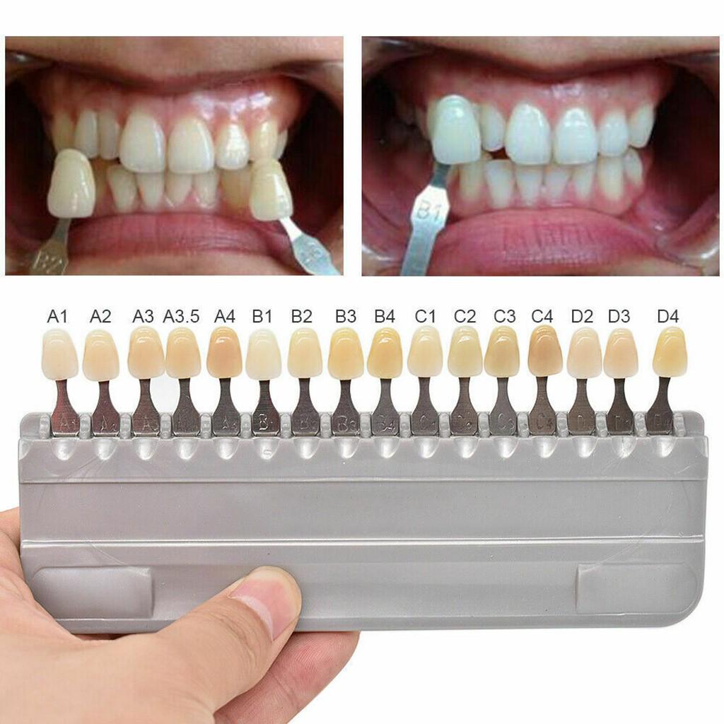 NICEDEN Vita Toothguide 3D Master Teeth Whitening Bleach Shade Guide Przenośność 16 kolorów Klinika stomatologiczna Kolorymetryczna płytka