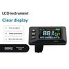 Display para Ebike Compatível com Yozma IN 10, Tela de Painel LCD para Bicicleta Elétrica com Conector à Prova d'Água de 5 Pinos, Medidor de Painel de Controle para Guidão de 22,2 MM de Bicicleta Elétrica