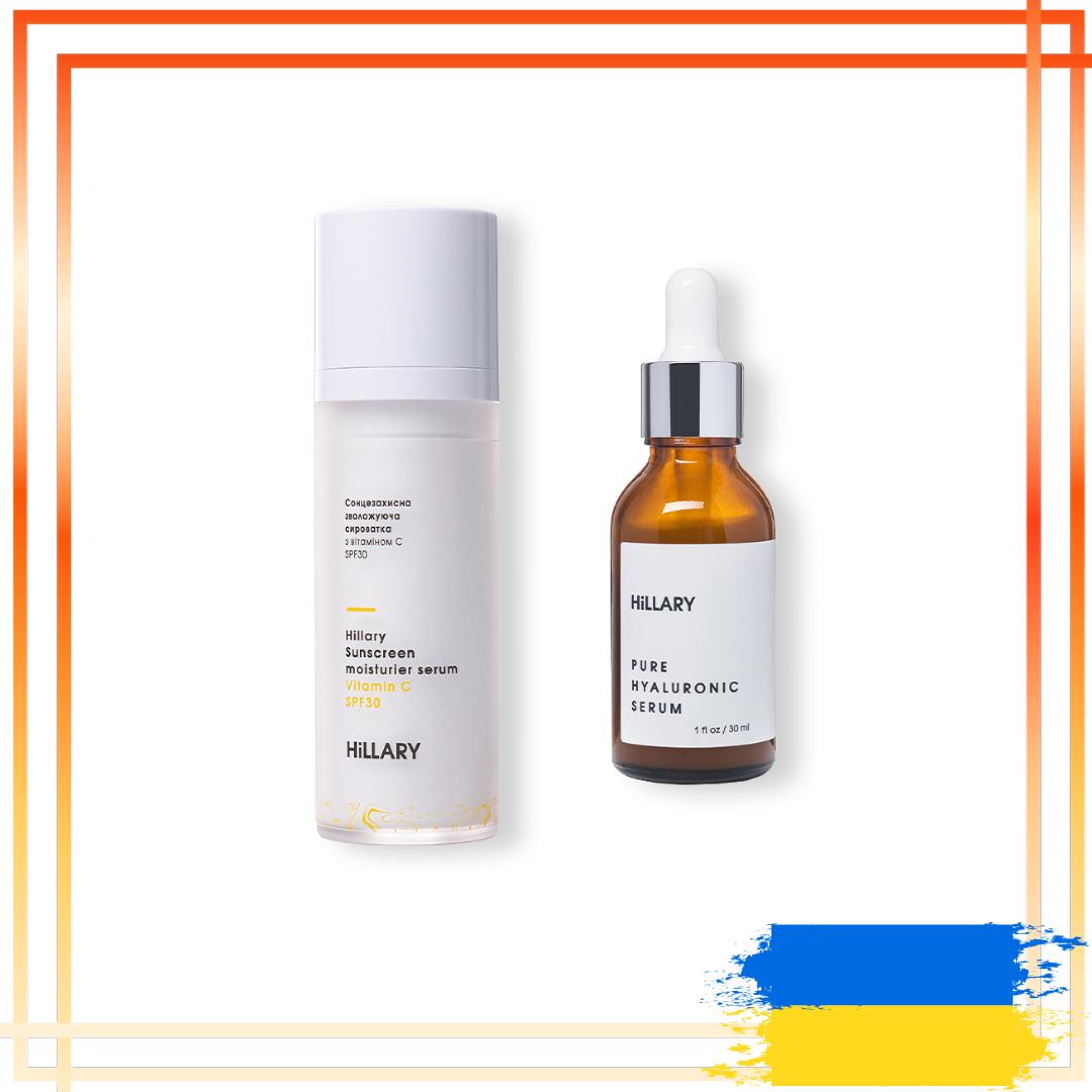 

Сонцезахисна сироватка з вітаміном С SPF30 + Гіалуронова сироватка Pure Hyaluronic