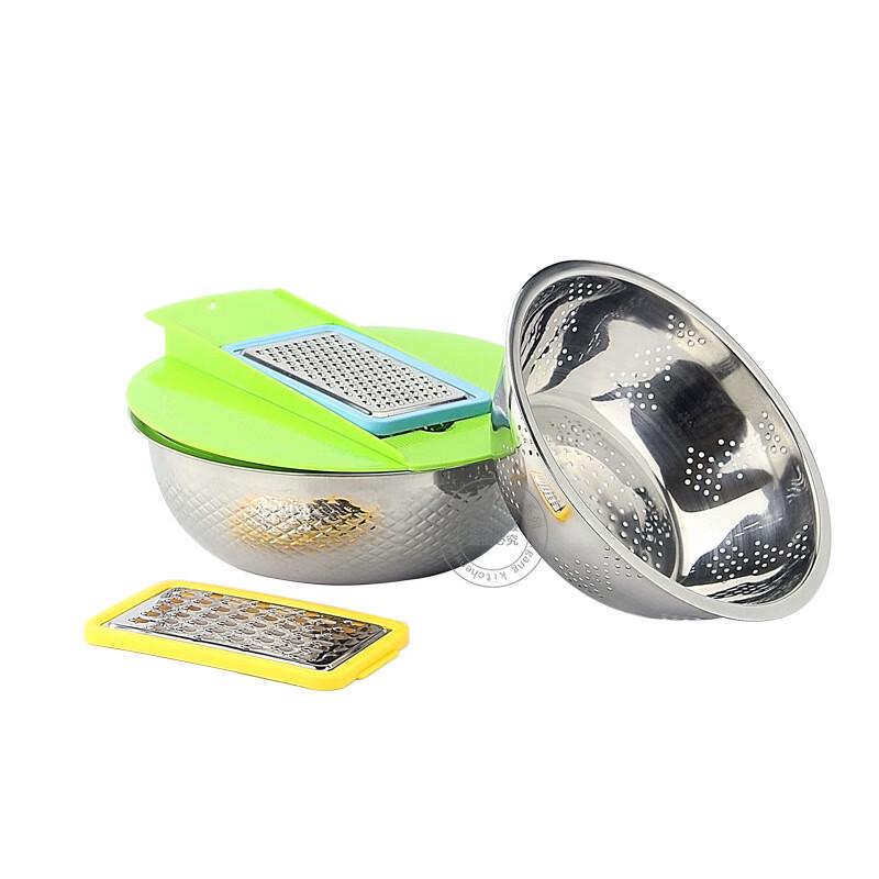 Stainless Steel Rice  Vegetable Washing Sieve Basin