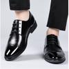 Fashion British Leather Business Men's Dress Shoes Designer Soft-soled Brogue Shoes for Men Fashion Light Pointed-toe Wedding Shoes Male