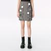 Natural Spring Sequins, High Waist Slimming A-line Skirt, Short Skirt, Women's Cut Label