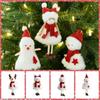 Snowman Christmas Ornament Doll Santa Hanging Doll Creative Plush Doll Christmas Pendant  Navidad