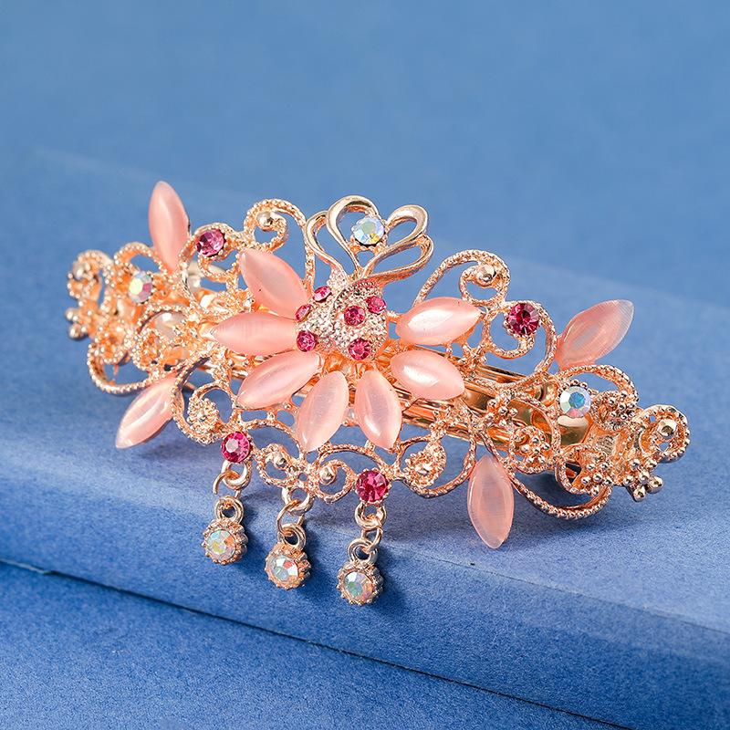 Metal bell pendant hairpin, women s hair clip, butterfly flower hair clip