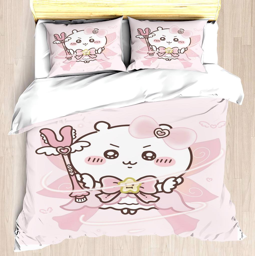 CHIIKAWA Sada povlaků na peřinu Miniso-Moderní potisk Domov Dětský pokoj Společná značka Periferie Matrace Lůžkoviny Sada 3 kusy