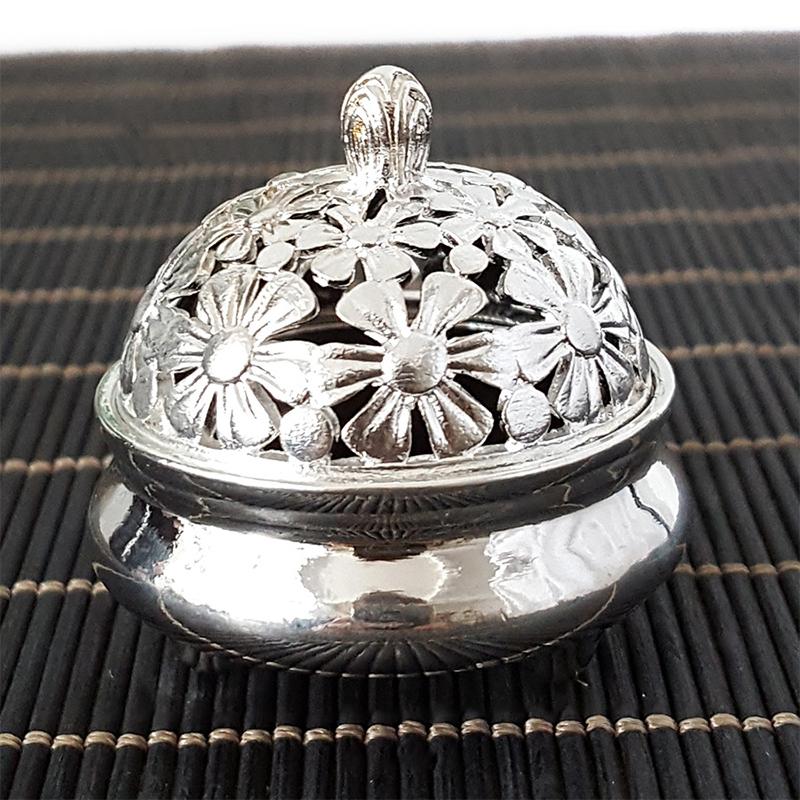 New New Alloy Incense Burner Hollow Out Four Legged Stick Holder Mini Sandalwood Censer Home Decoration