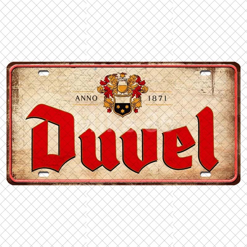 [ Mike86 ] Orval  Duvel Belgian Beer  Wine Painting Tin Poster Metal Sign Decoration DC-21 15*30 CM Home Decor