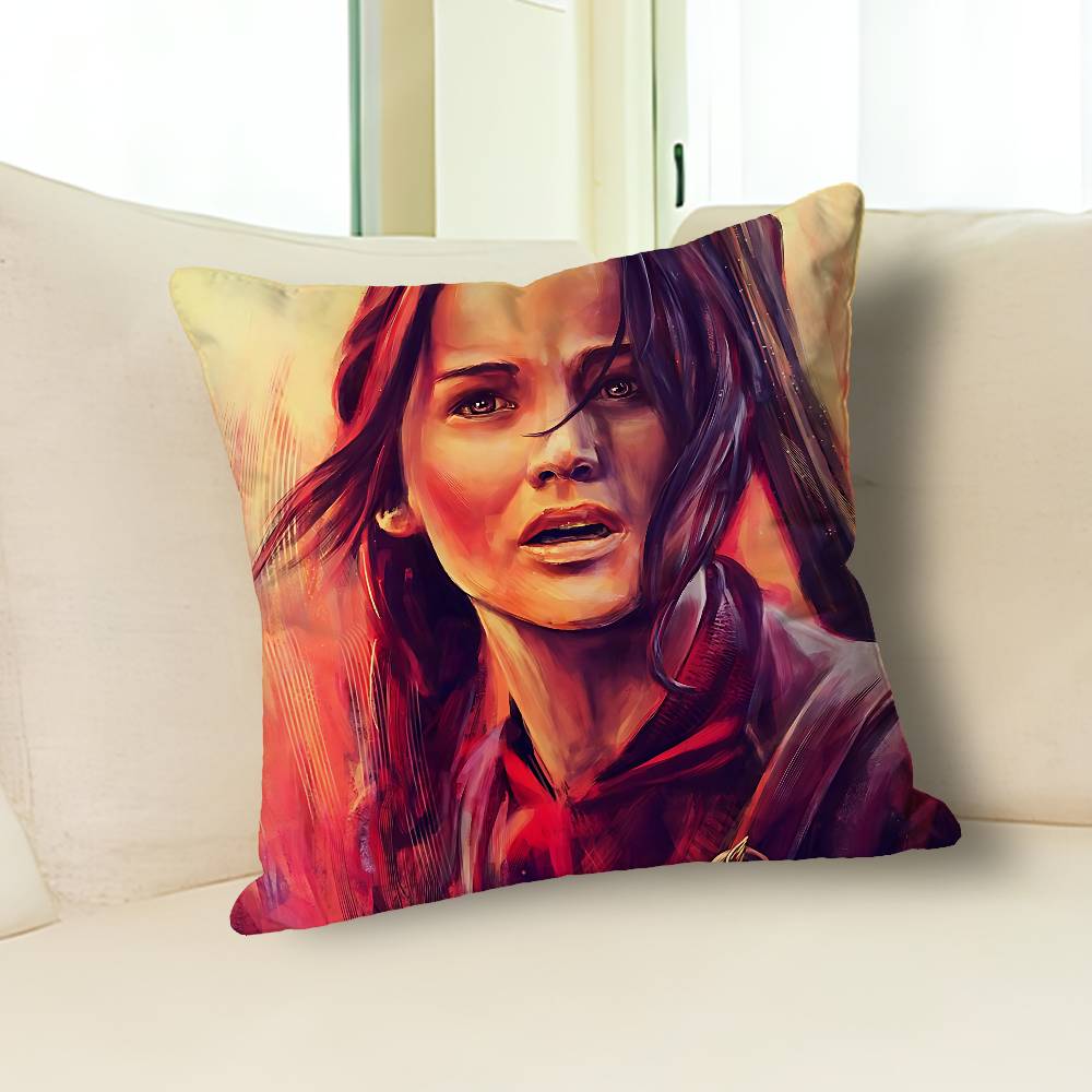 The H-Hunger G-Games-S Various Sizes Square Pillow Case For Car Home Bedchamber Decor Custom Valentine gift