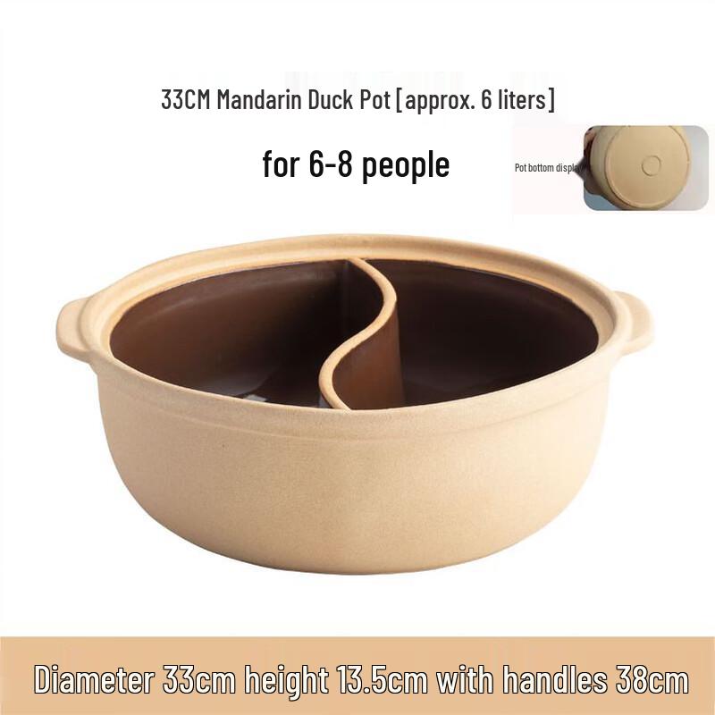 Naijiang Traditional Ceramic Mandarin Duck Hot Pot