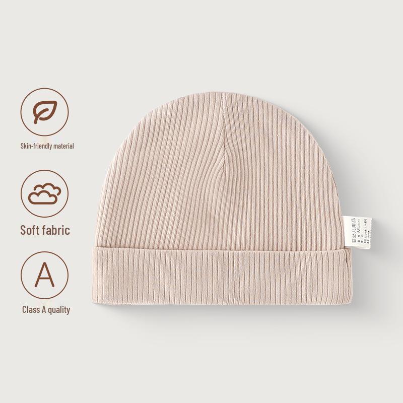 Pure Cotton Baby Hat for All Seasons - Newborn Infant Protective Cap