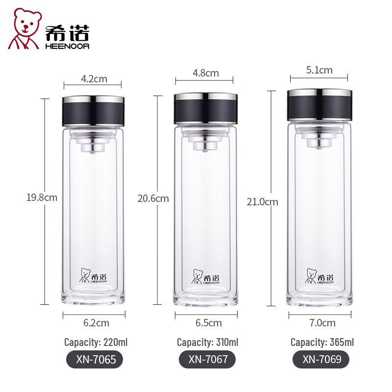 Zhi Shi Double-Walled Insulated Glass Tea Cup