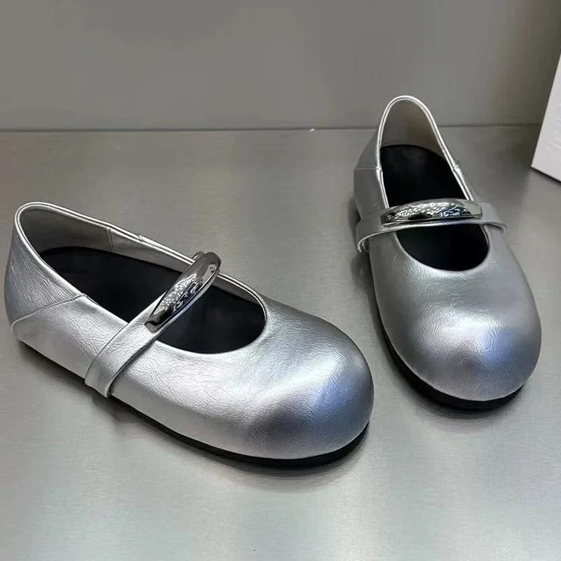 Fashion Flats Women Loafers Shoes Spring Dress Lolita Sandals Fashion Casual Woman Shoes 2025 Trend Platform Shallow Women’s Chaussures