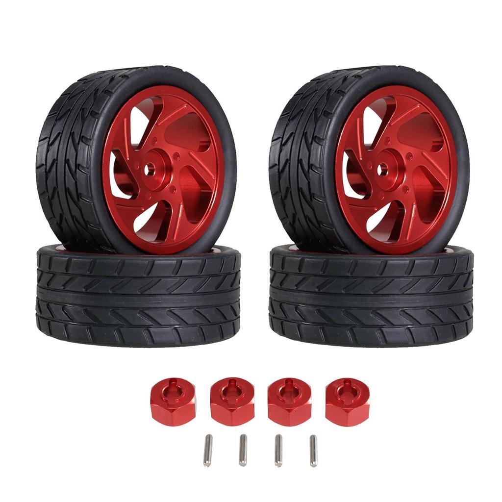 1/14 Scale RC Car Metal Wheel Hub & Tire Combiner Upgrade Parts