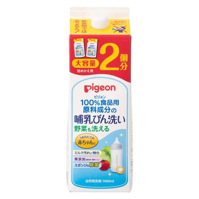 Pigeon Baby Bottle Refill for 2 Cleaner, Uses, 1.4L