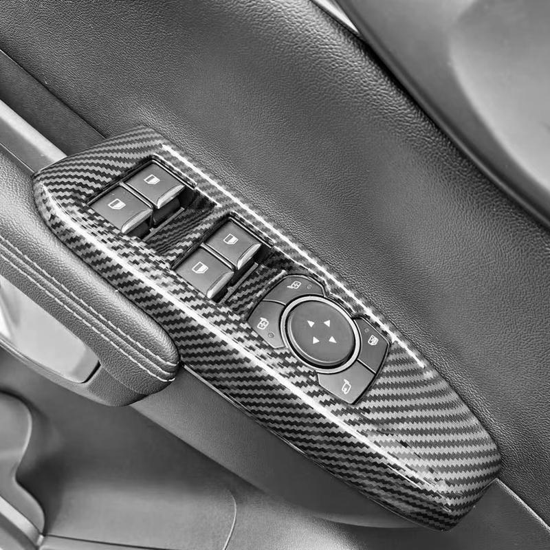 For Ford Ranger 2024 Car Accessories ABS Car Door Window Lift Switch Cover Trim 4pcs