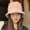 Women's Bow Knit Fisherman Hat - Sweet, Versatile, Casual Spring/Autumn Bucket Hat