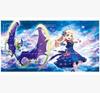 Chibi Dinosaur Mouse Pad Large Desk Mat with Card Layout for TCG Players