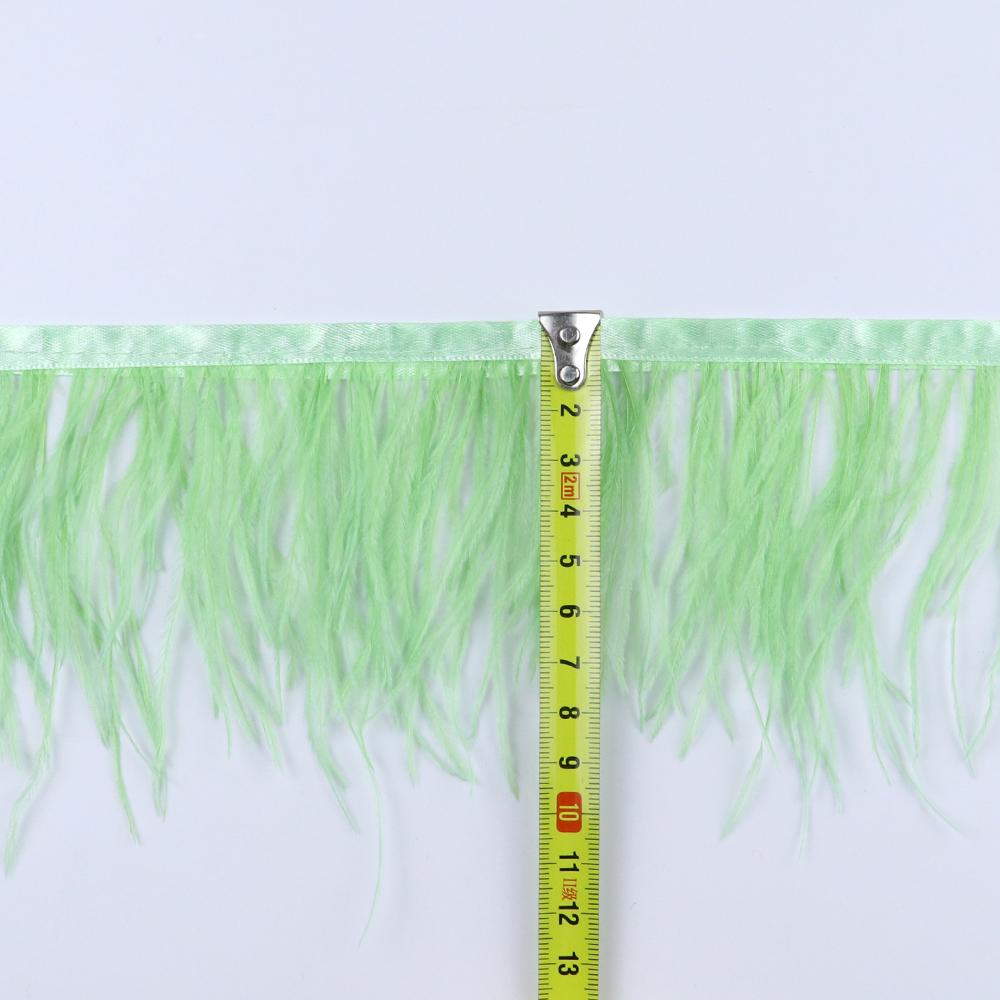 Feather8-10cm Light Purple Ostrich Feather Trims 1m 5m 10m for Crafts High Quality Plume Fringe Cosplay Festivals Clothing Ribbon Decor