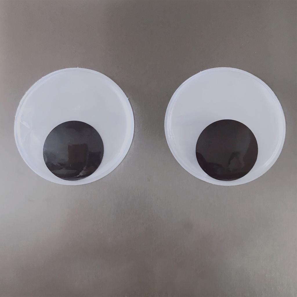 2 Stück Wackelaugen Kulleraugen Resin Selbstklebend Bastelzubehör Heimdekoration für Kühlschrank