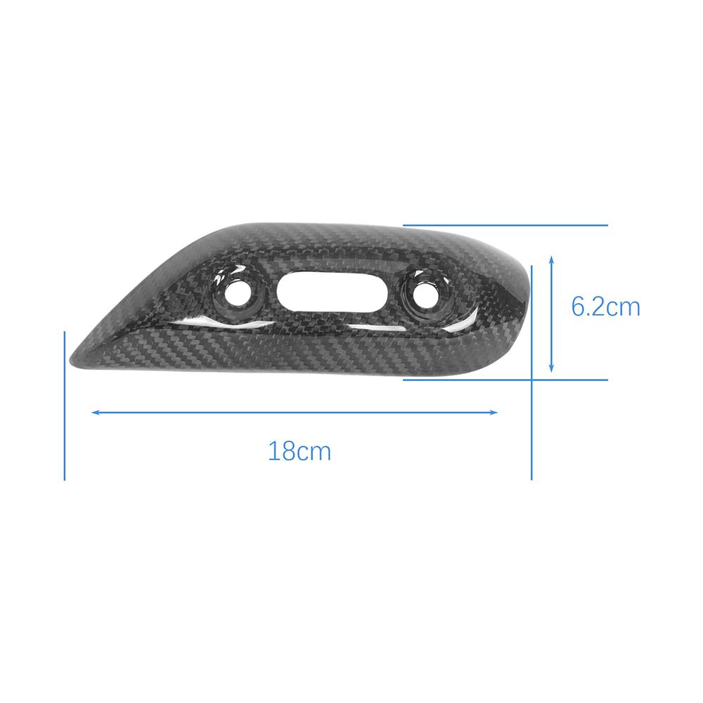 For Ducati Monster 696 795 796 1100 Carbon Fiber Exhaust Heat Shield Pipe Cover Guard Anti-Scalding Shell
