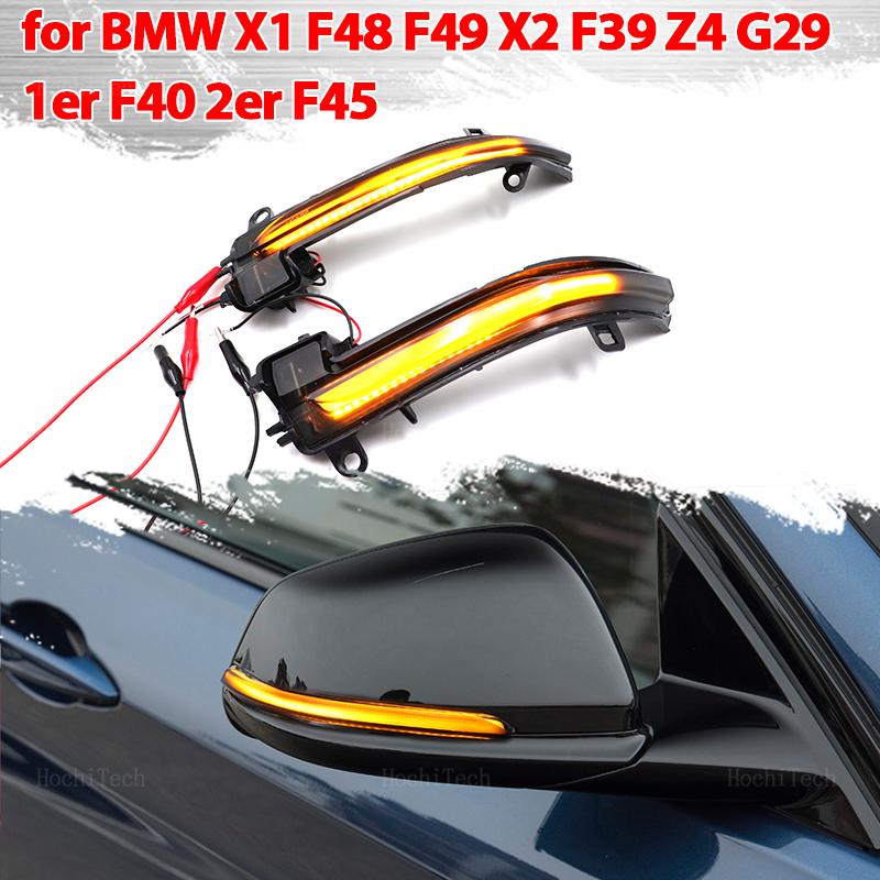 Dynamic LED Turn Signal Rearview Mirror Indicator Blinker Repeater For BMW X1 F48 F49 X2 F39 F40 F45 F46