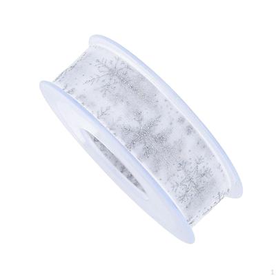 22 Yards Snowflake Ribbon DIY Crafts Gift Wrapping Home Decor for Bow Making Wreath Holiday Supplies