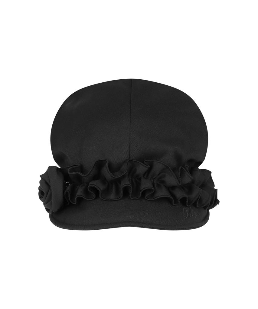 ILLIGO Fleur Ruffle Hunting Cap Black