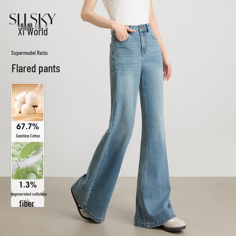 

Women s High-Waist Flare Denim Jeans 2XL
