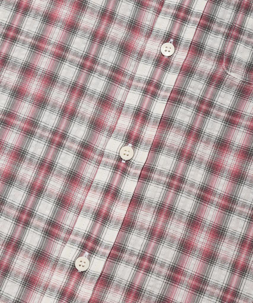 WACKY WILLY Linen Oversized Check Shirt Pink