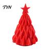 Artificial Christmas Tree Lamp, Light Up Mini Xmas Night Light, Winter Party Ornament Battery Operated Holiday Tabletop Decoration for Indoor