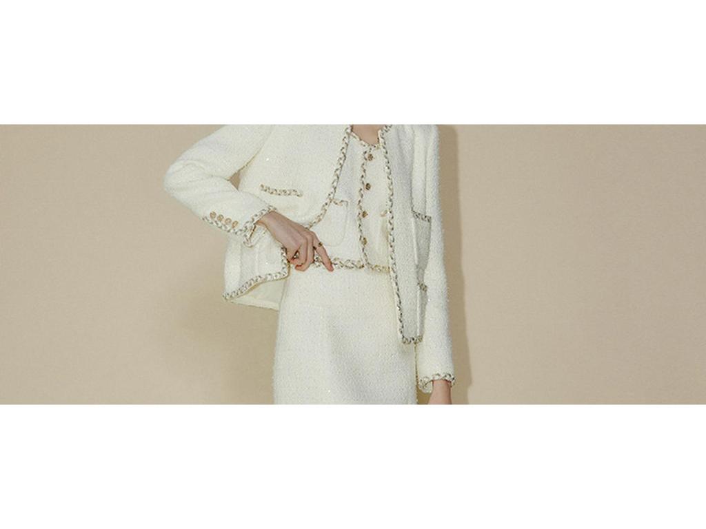 2025 New Arrival Women's Elegant French Chic Tweed Short Suit Jacket