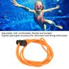 2PCS Elastic Rubber Swim Goggle Strap Replacement Kit Diving Snorkeling Strap Cord Adjustable RopeOrange