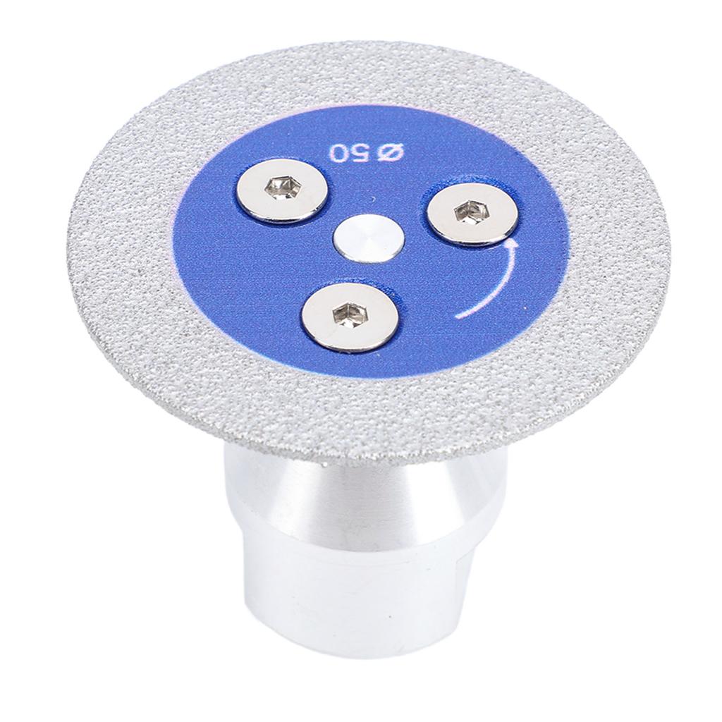 3PCS Brazed   Saw Blades   Angle Grinder Cutting Carving Disc for Marble   Stone Concrete 50MM Outer Diameter Blue