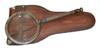 Brass Manifer Magnifying Glass with Leather Storage Case, Handmade Magnifying Lance, Classic Look