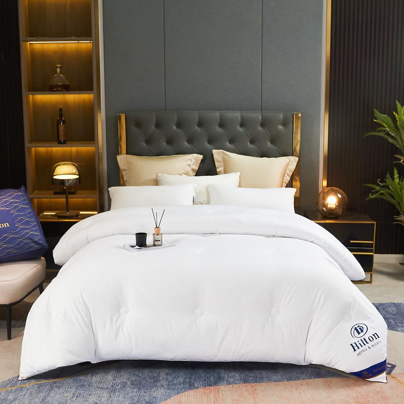 Hilton Hotel Silk Quilt for All Seasons – Double Student Dormitory Cotton Gift Quilt