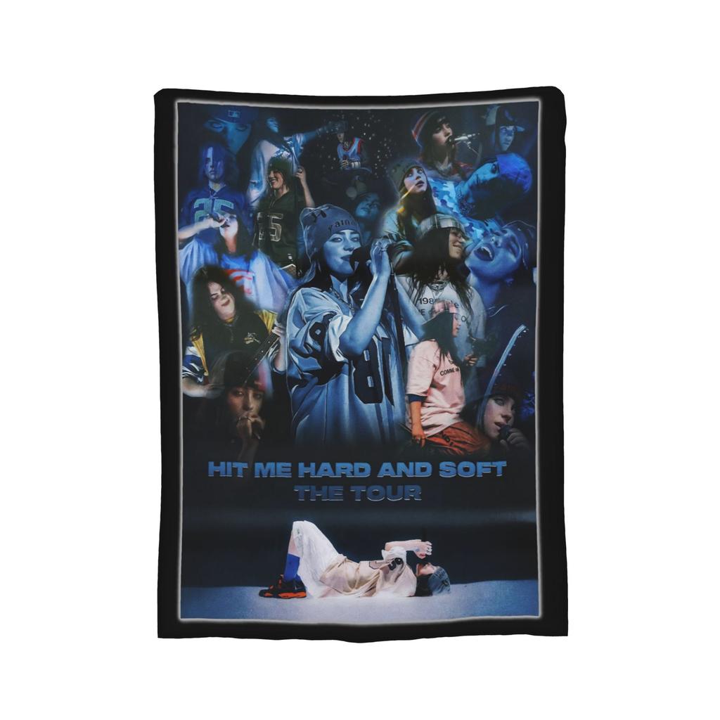 Billies Hit Me Hard And Soft Blankets Fleece Spring/Autumn  Portable Lightweight Thin Throw Blankets for Home Travel Quilt