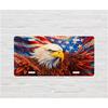 Metal Sign Eagle USA Flag Artistic Decor 30x15 Cm