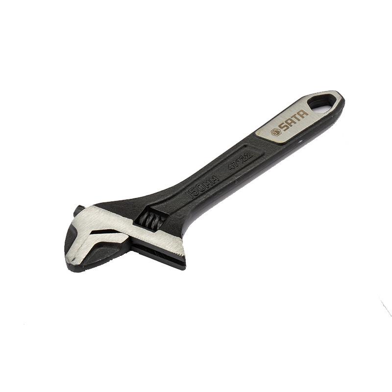SATA 6-inch Large Opening Adjustable Wrench