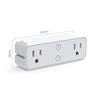2025+ Smart Plug 10A, WiFi Outlet Extender Dual Socket Plugs Works with for , Home Assistant,No Hub Required US Plug