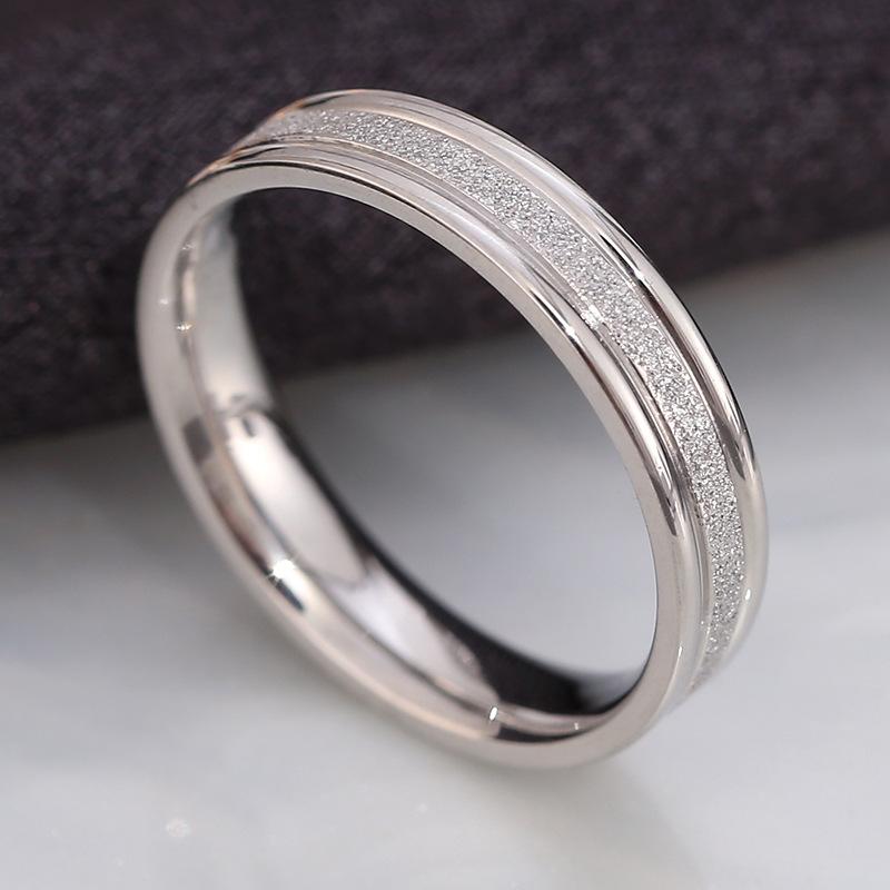 Titanium Steel Ring Hypoallergenic Simple Polished 18k Stainless Steel Pinky Ring Fashion Jewelry