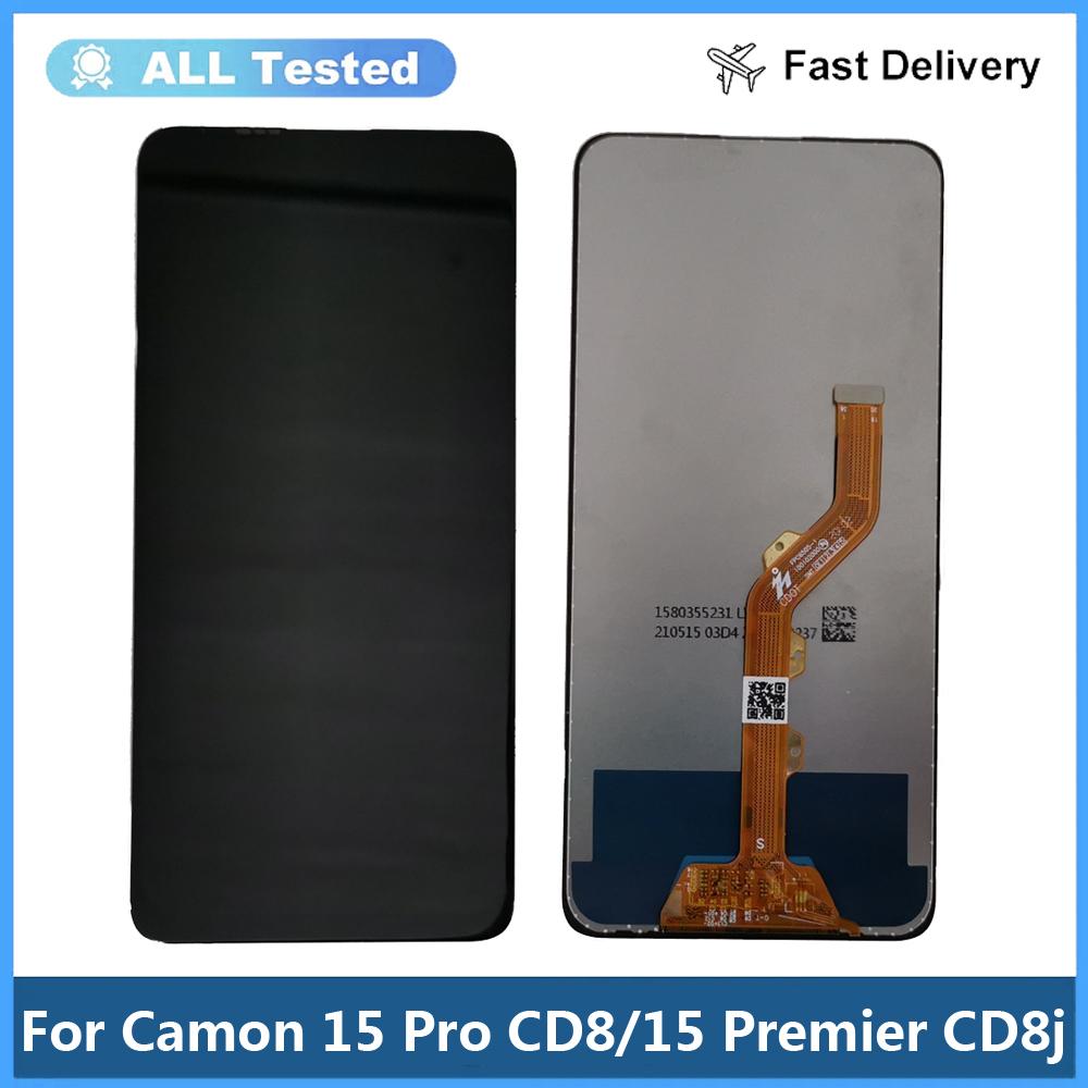 Полная сборка LCD-экрана и дигитайзера для Tecno Camon 15 Pro CD8