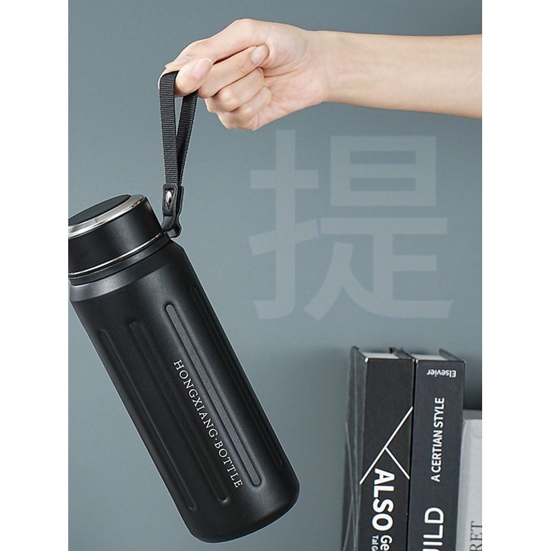 316 Stainless Steel Large-Capacity Thermos Cup for Adults, High-End Business Tea Cup, Outdoor Travel Large Cup, Car-Mounted 600ml