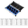11pcs Nut Extractor Kit Screw Extractor Damaged Bolt Remover Broken Stud Spanner with Storage Case