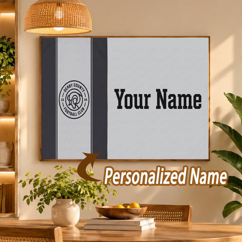 Custom Name Derby County 5D Diamond Painting Personalized Full Drill Diamond Art Kit Gift