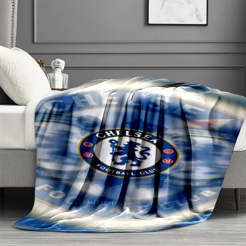 Chelsea F.C Print Blanket - Soft & Comfortable, for Bedroom, Travel, Sofa, Home Decoration - Birthday Christmas Gift for Friend