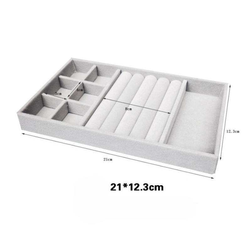 Flannel Jewelry Tray, Jewelry Display Tray, Ring, Bracelet Jewelry Display Tray, Drawer Storage and Sorting, Inner Tray.