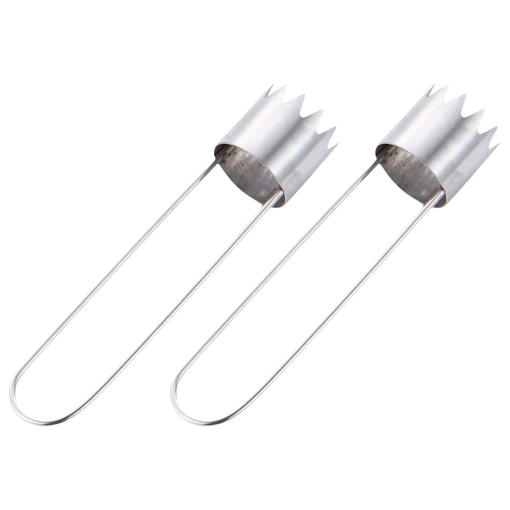 2Pcs Stainless Steels Fruit Corer Tool For Efficient Pitting Pear Cucumbers Bitter Gourds Cores Remover Ergonomic Grip