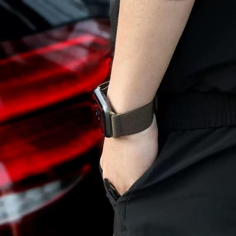 Elastic Nylon Loop Strap For Apple Watch Ultra 3/2/1 49mm 11 10 46mm 42mm Bracelet Wristband iWatch 9 8 7 6 5 4 SE 45/41/44/40mm