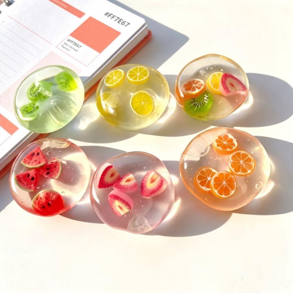 Watermelon Coconut Oil Squishy Ball Strawberry Squishy Pearl Squishy Toy For Kids Adults