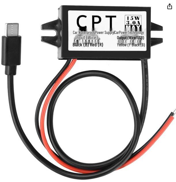 Ultra-thin 12V To 5V 3A 15W Car Power Converter DC-DC Buck Module Transformer